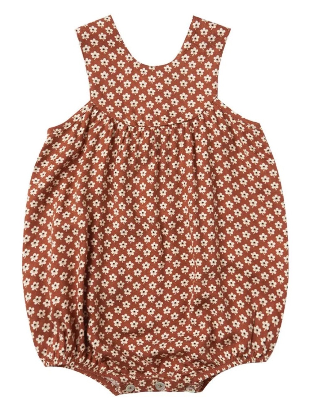 Rylee & Cru Flower Romper; 0-3 months